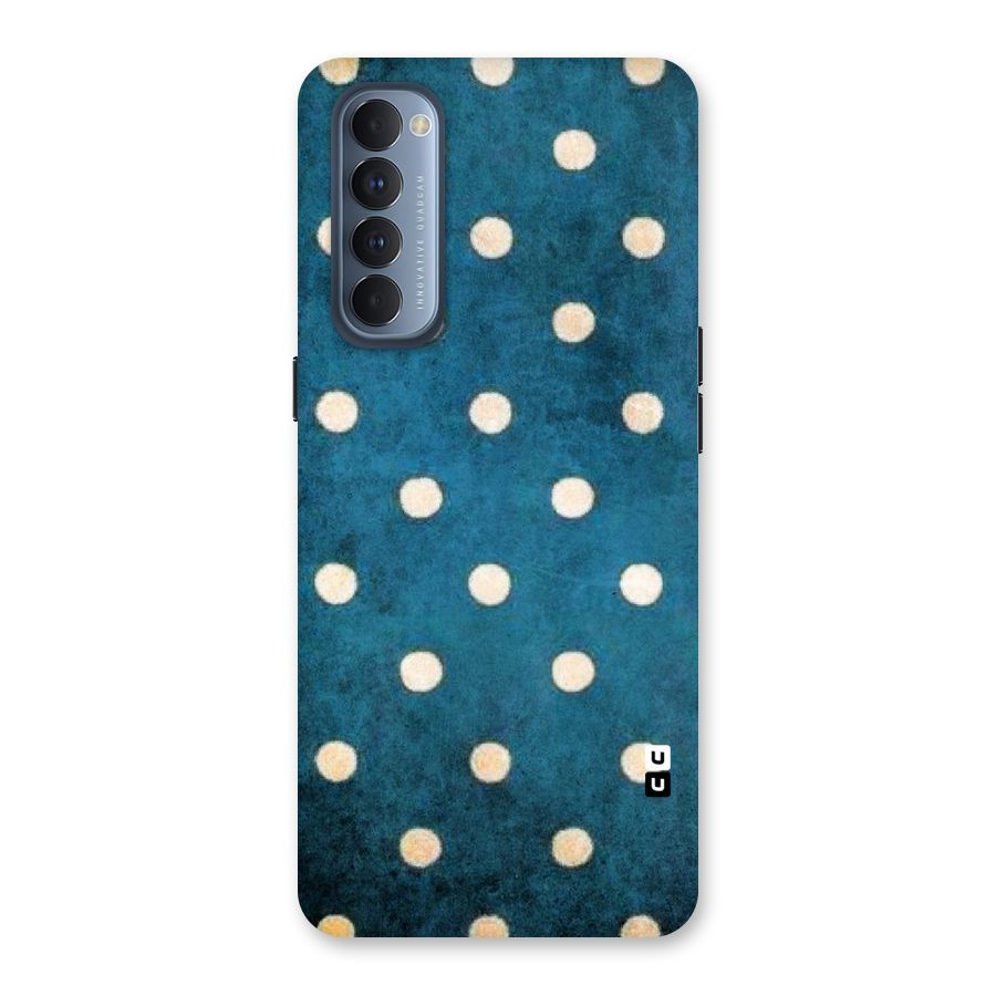 Classic Blue Polka Back Case for Reno4 Pro