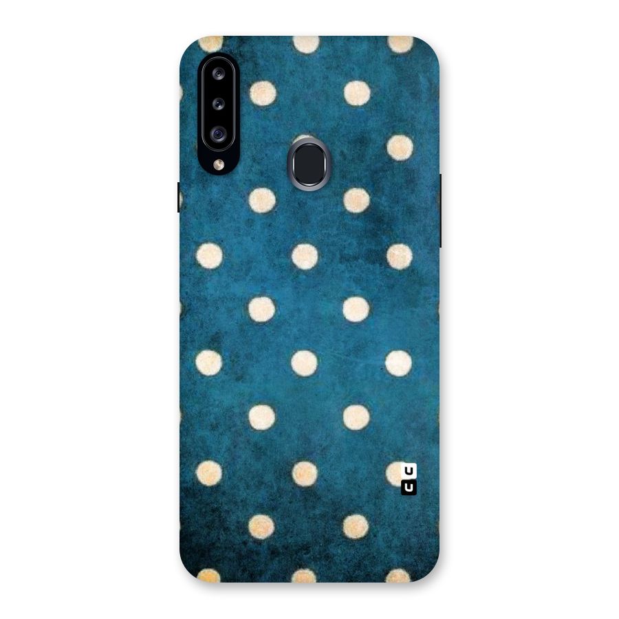 Classic Blue Polka Back Case for Samsung Galaxy A20s