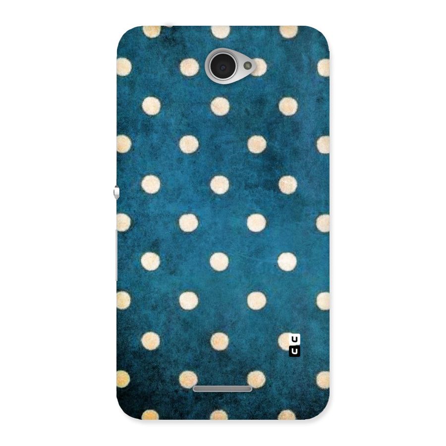 Classic Blue Polka Back Case for Sony Xperia E4