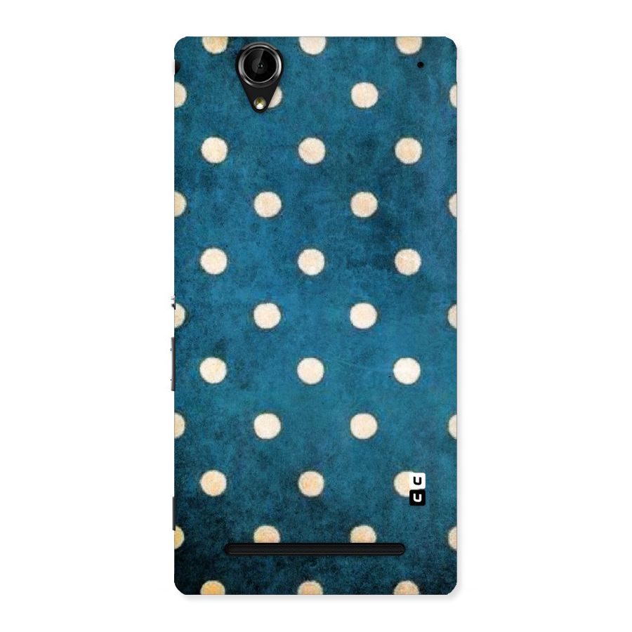 Classic Blue Polka Back Case for Sony Xperia T2