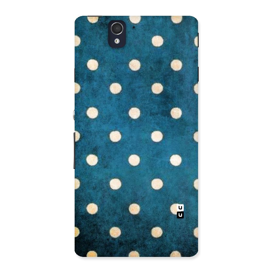 Classic Blue Polka Back Case for Sony Xperia Z