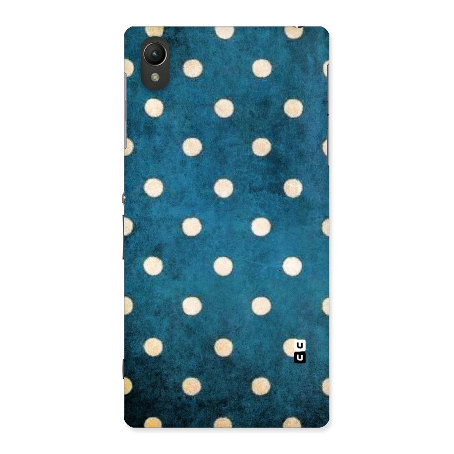 Classic Blue Polka Back Case for Sony Xperia Z1