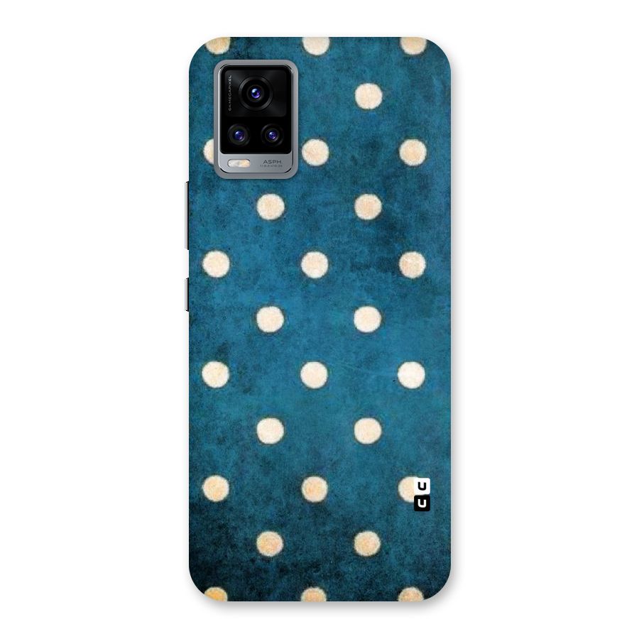 Classic Blue Polka Back Case for Vivo V20