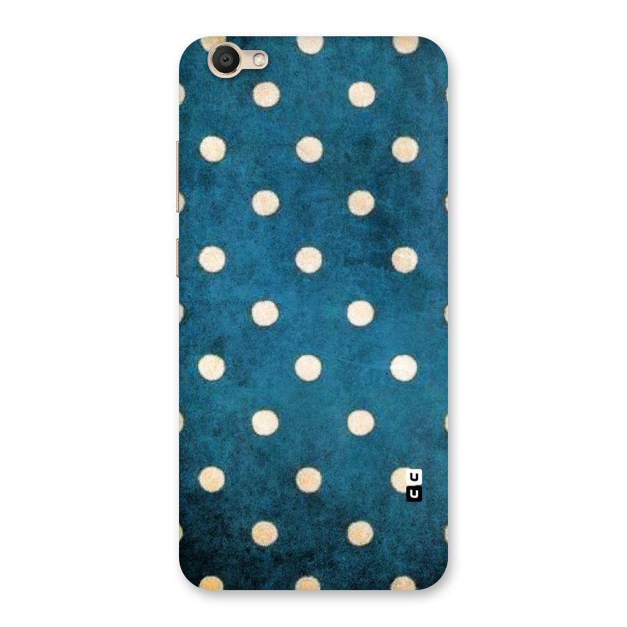 Classic Blue Polka Back Case for Vivo V5