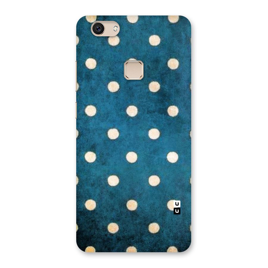 Classic Blue Polka Back Case for Vivo V7