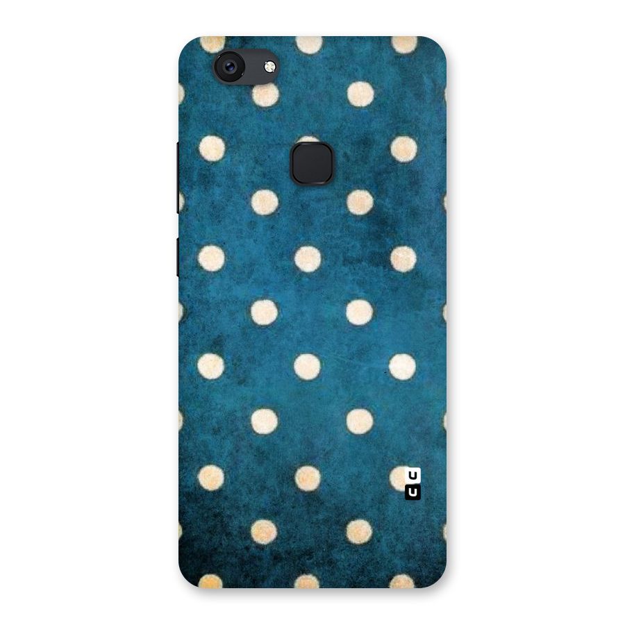 Classic Blue Polka Back Case for Vivo V7 Plus