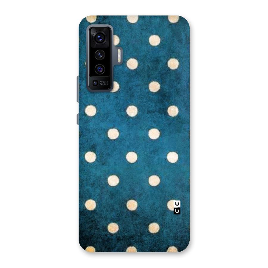 Classic Blue Polka Back Case for Vivo X50