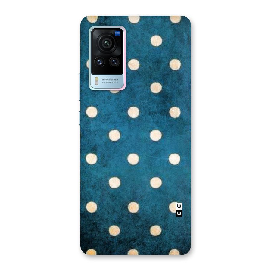 Classic Blue Polka Back Case for Vivo X60 Pro