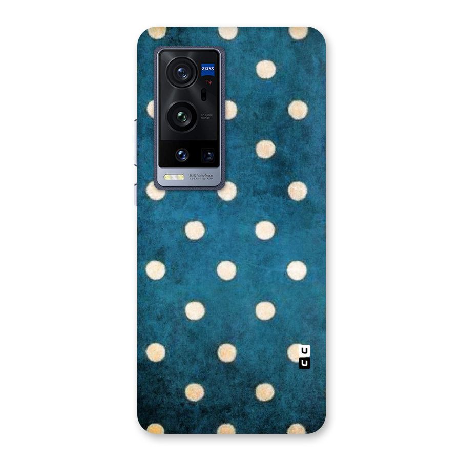 Classic Blue Polka Back Case for Vivo X60 Pro Plus