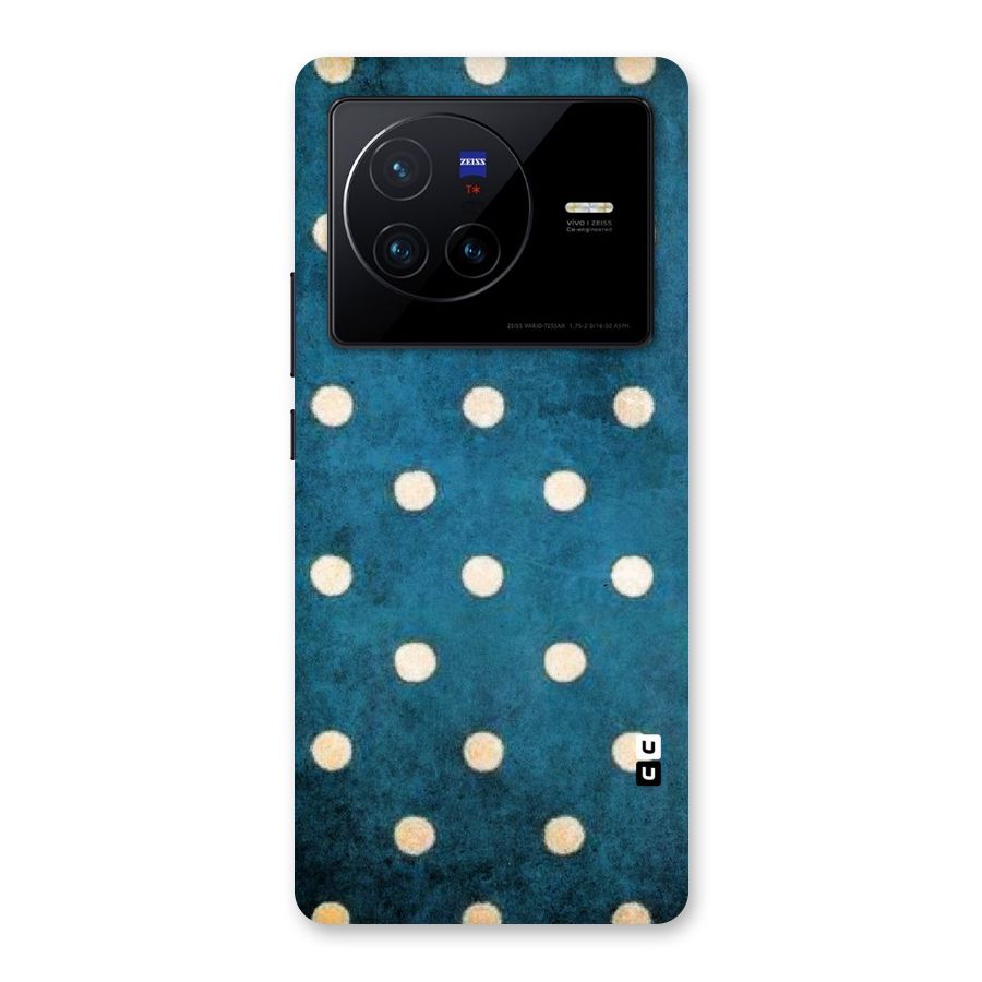Classic Blue Polka Back Case for Vivo X80