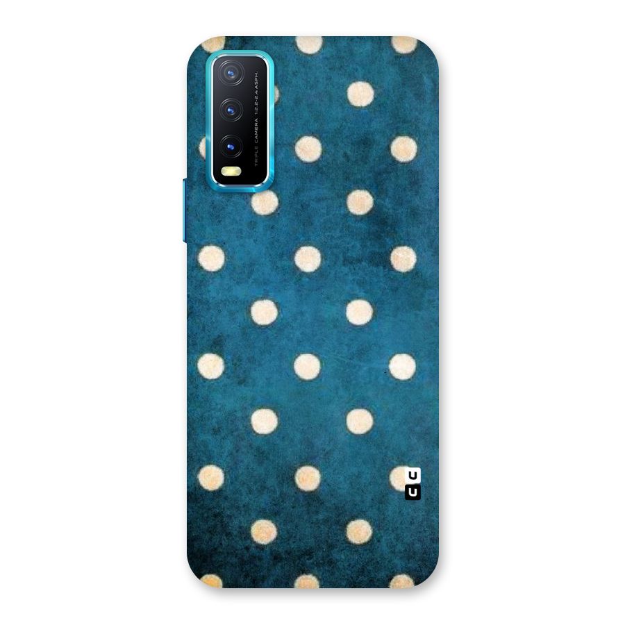 Classic Blue Polka Back Case for Vivo Y20A