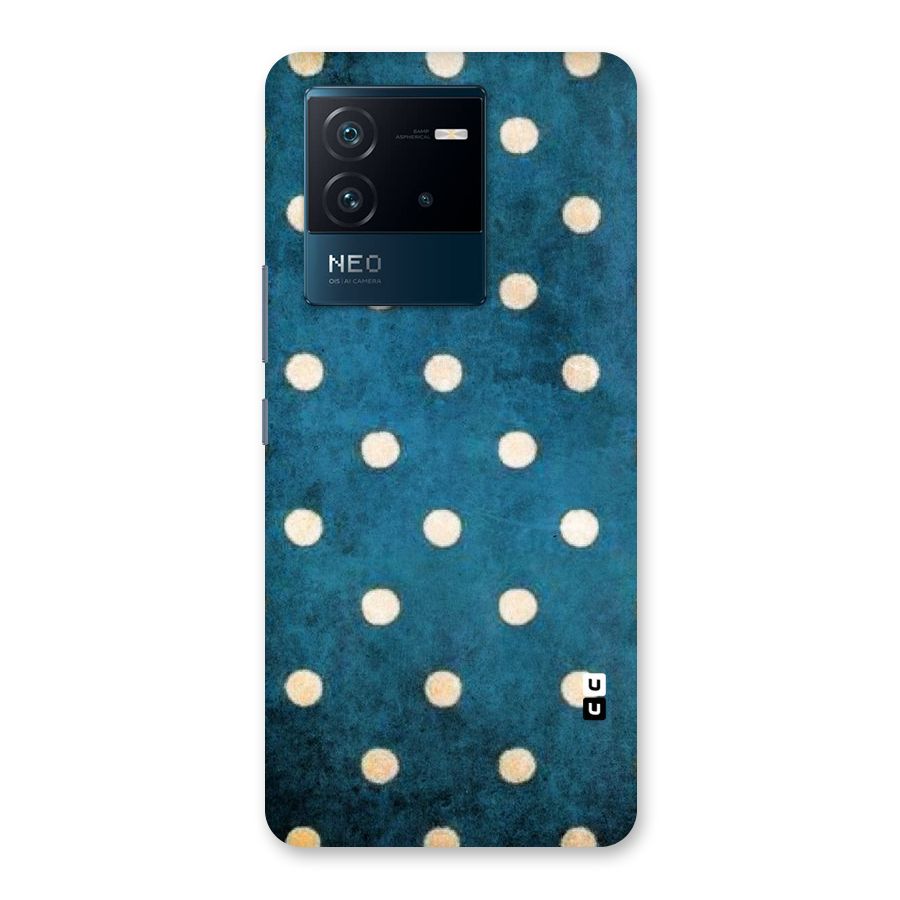 Classic Blue Polka Back Case for Vivo iQOO Neo 6 5G