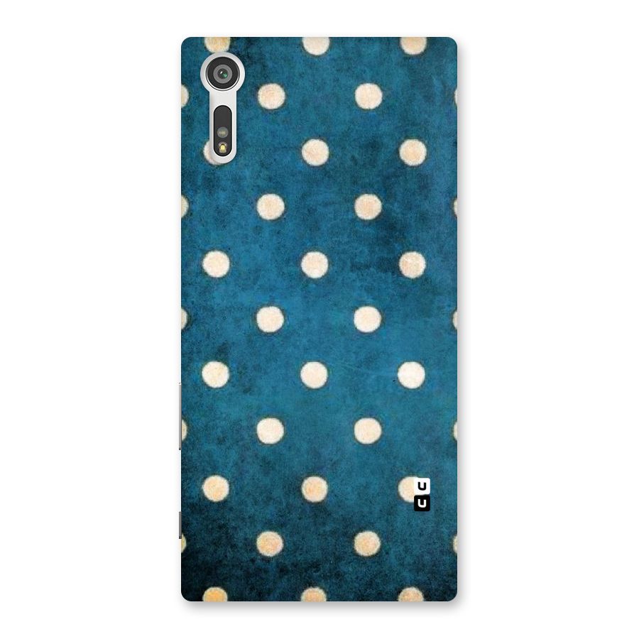 Classic Blue Polka Back Case for Xperia XZ