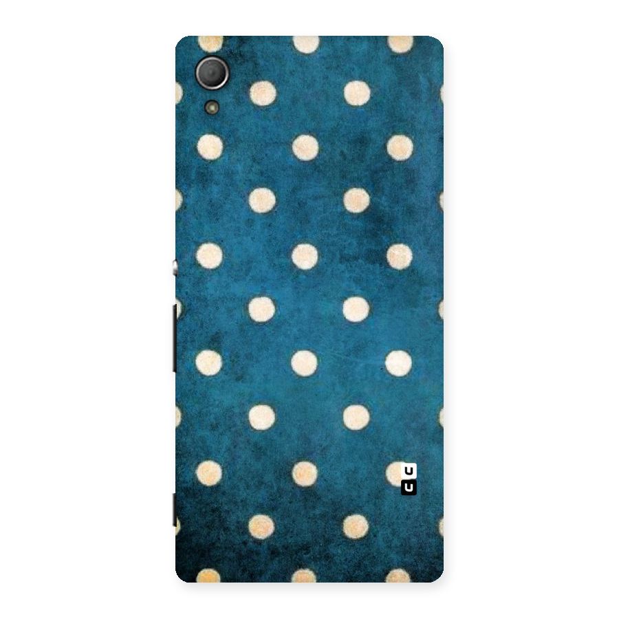 Classic Blue Polka Back Case for Xperia Z4