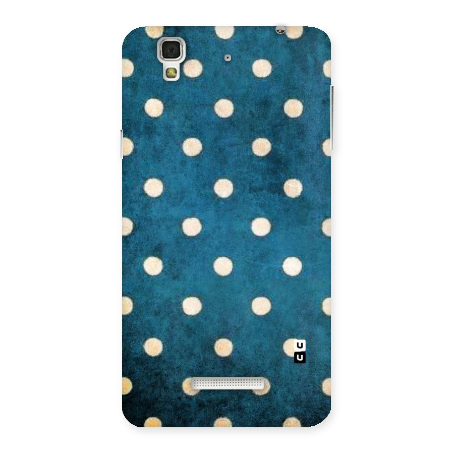 Classic Blue Polka Back Case for YU Yureka Plus