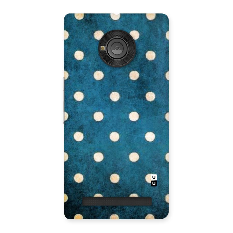 Classic Blue Polka Back Case for Yu Yunique