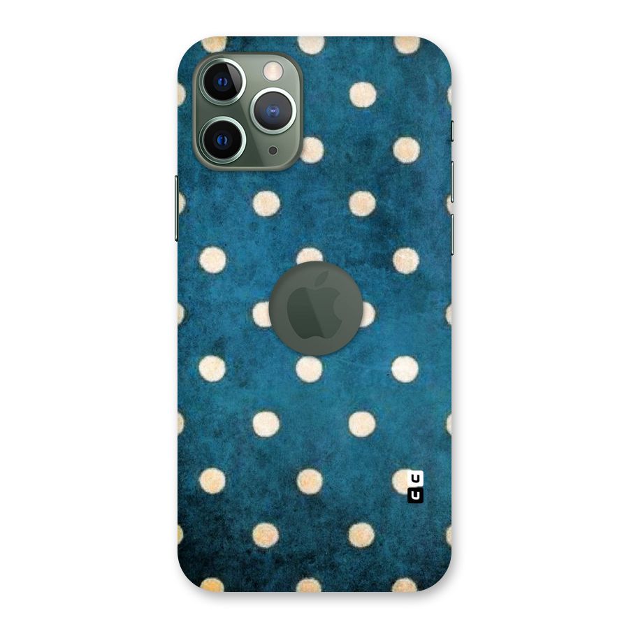 Classic Blue Polka Back Case for iPhone 11 Pro Logo  Cut
