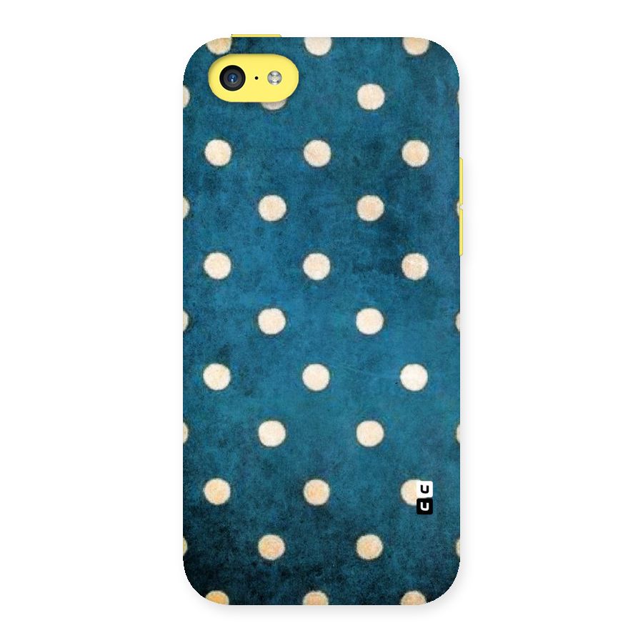 Classic Blue Polka Back Case for iPhone 5C