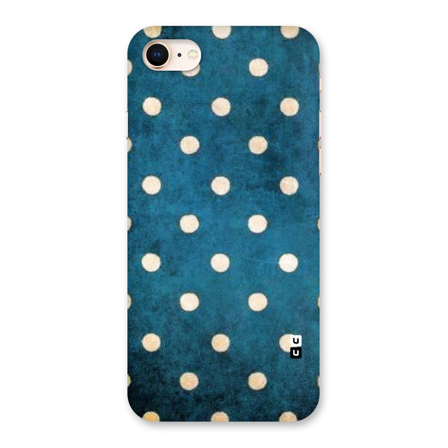 Classic Blue Polka Back Case for iPhone 8