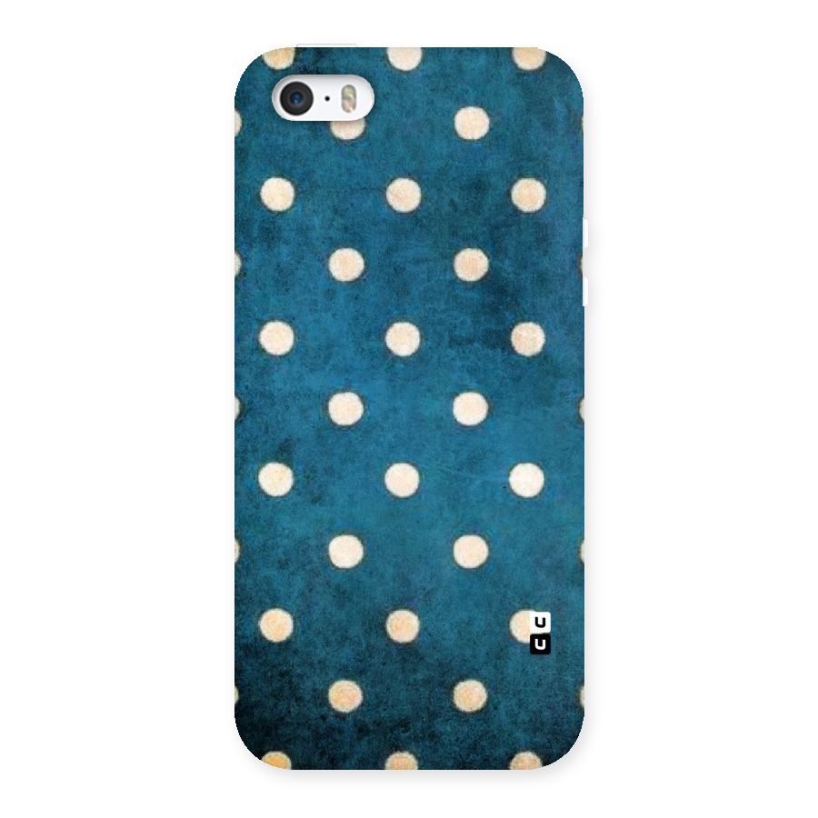Classic Blue Polka Back Case for iPhone SE