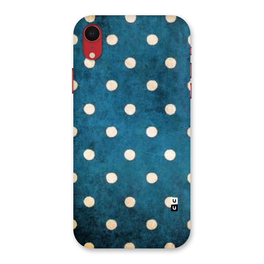 Classic Blue Polka Back Case for iPhone XR