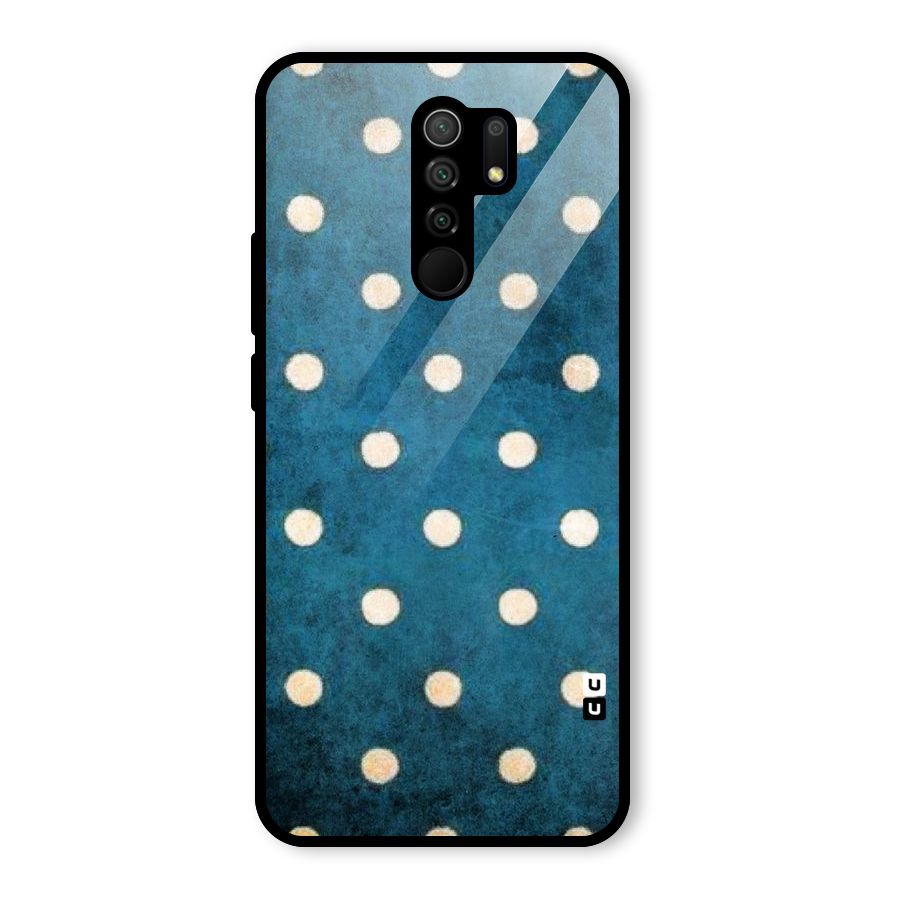 Classic Blue Polka Glass Back Case for Poco M2