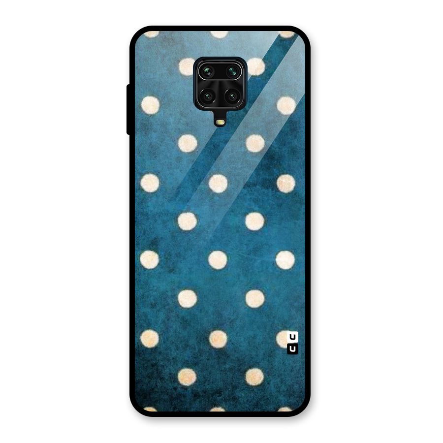 Classic Blue Polka Glass Back Case for Poco M2 Pro