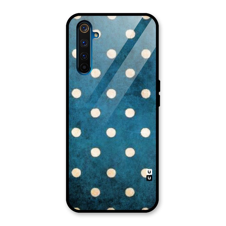 Classic Blue Polka Glass Back Case for Realme 6 Pro