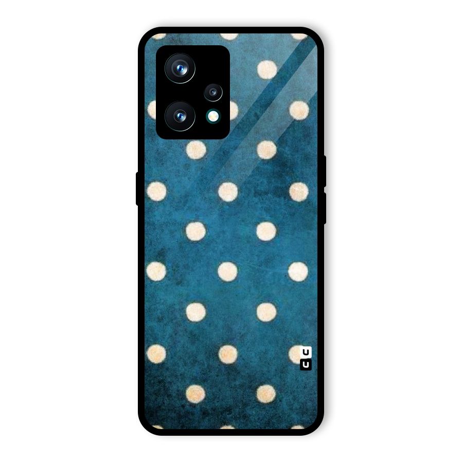 Classic Blue Polka Glass Back Case for Realme 9 Pro Plus 5G