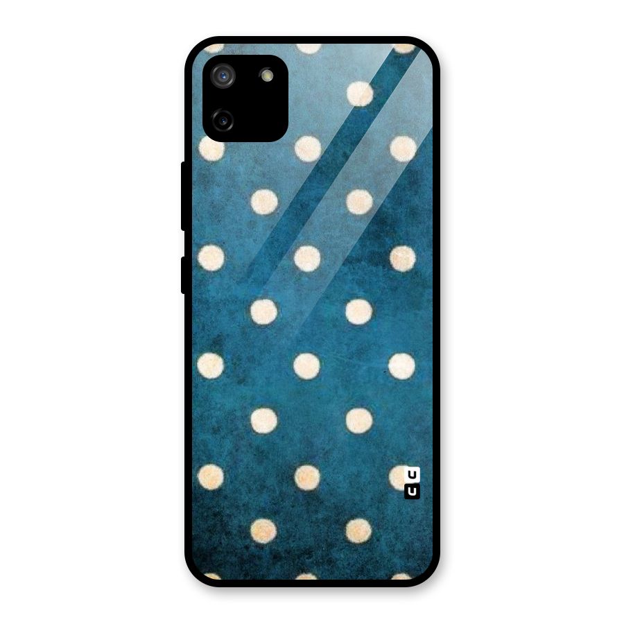 Classic Blue Polka Glass Back Case for Realme C11