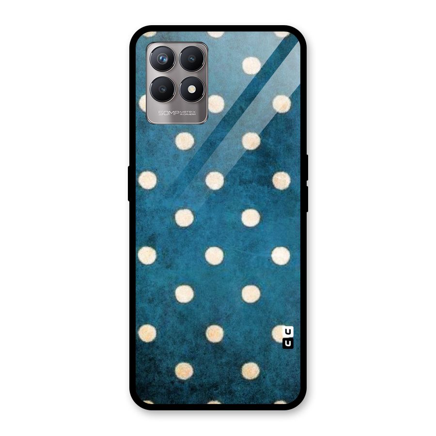 Classic Blue Polka Glass Back Case for Realme Narzo 50