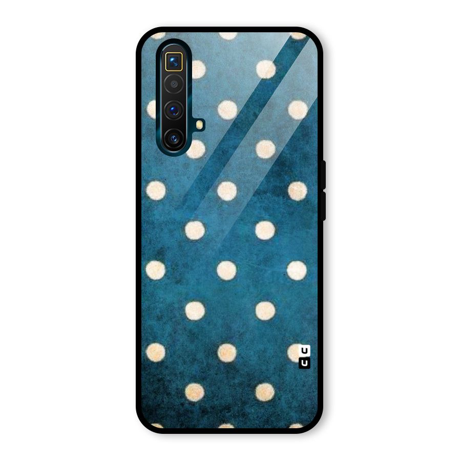 Classic Blue Polka Glass Back Case for Realme X3 SuperZoom
