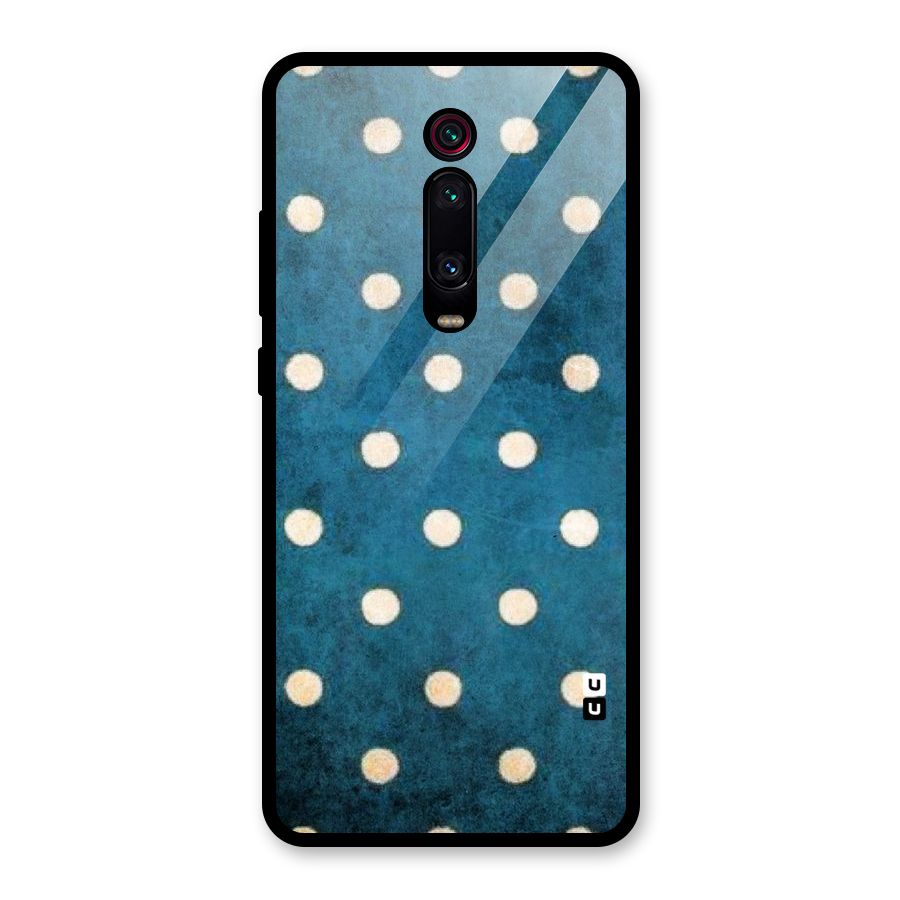 Classic Blue Polka Glass Back Case for Redmi K20