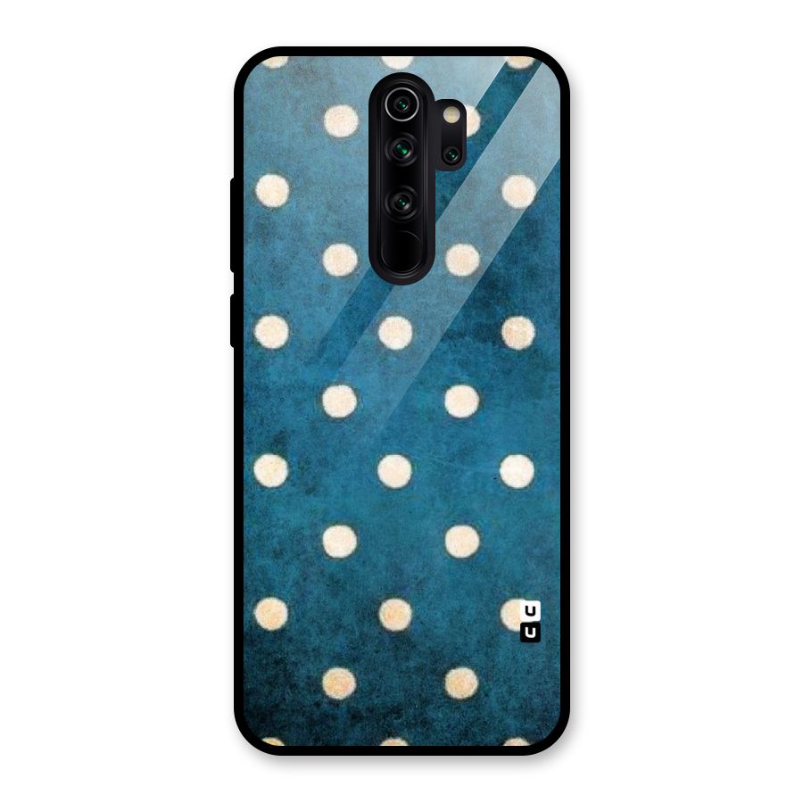 Classic Blue Polka Glass Back Case for Redmi Note 8 Pro