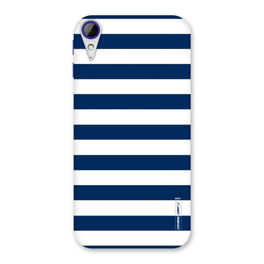 Classic Blue White Stripes Back Case for Desire 830