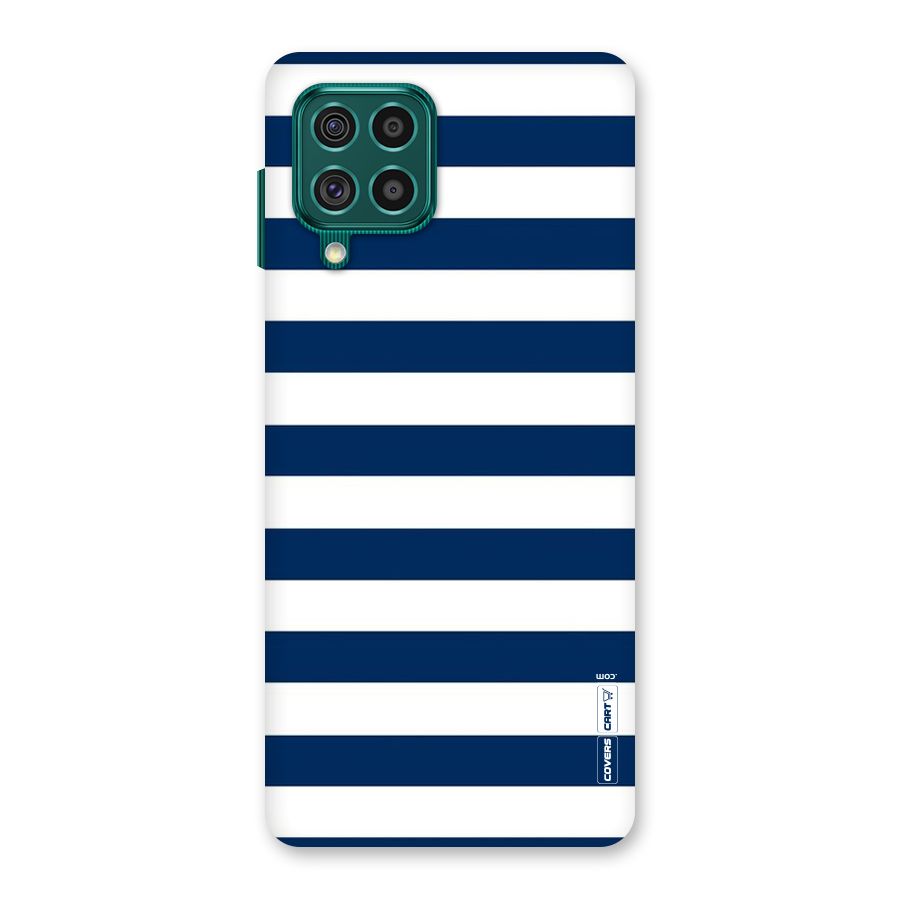 Classic Blue White Stripes Back Case for Galaxy F62