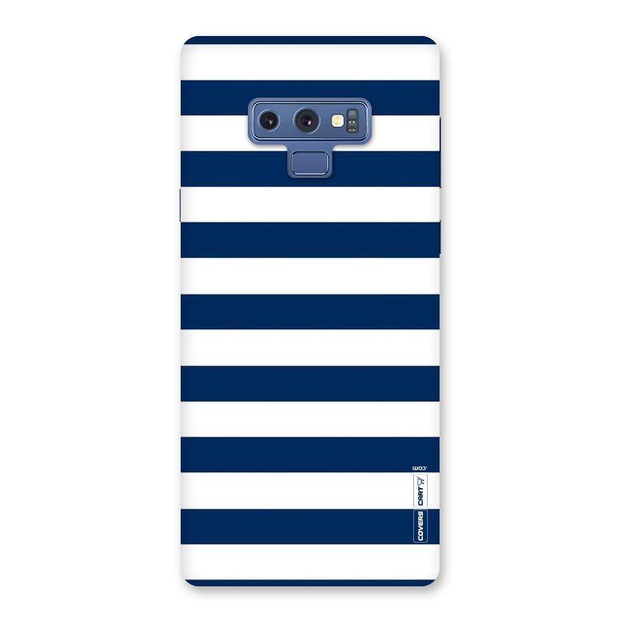 Classic Blue White Stripes Back Case for Galaxy Note 9