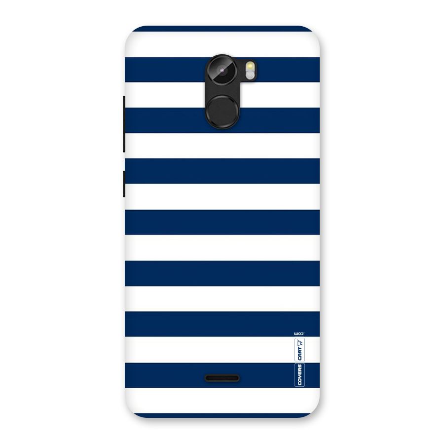 Classic Blue White Stripes Back Case for Gionee X1