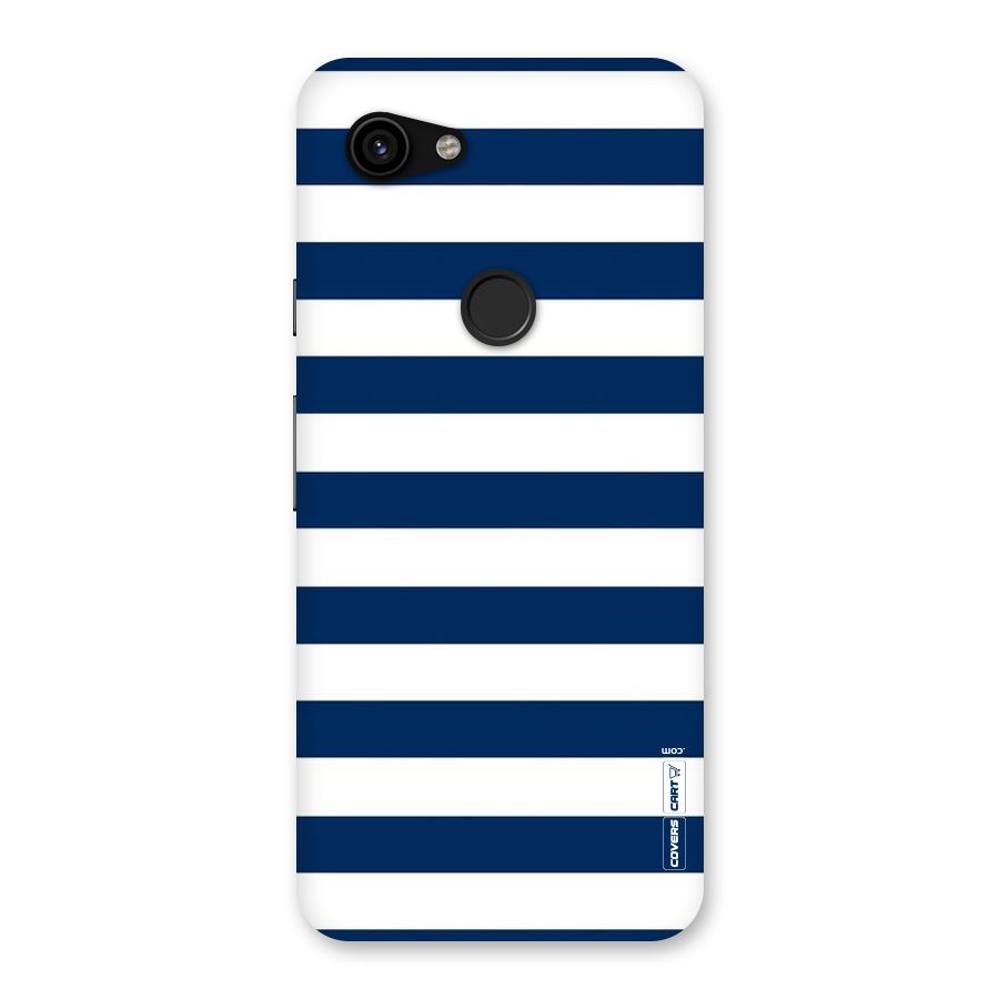 Classic Blue White Stripes Back Case for Google Pixel 3a