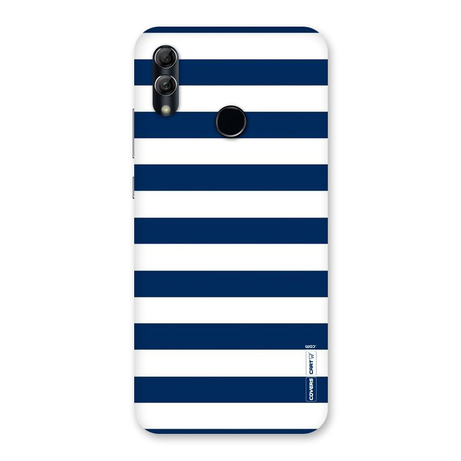 Classic Blue White Stripes Back Case for Honor 10 Lite