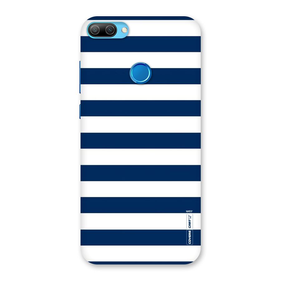 Classic Blue White Stripes Back Case for Honor 9N