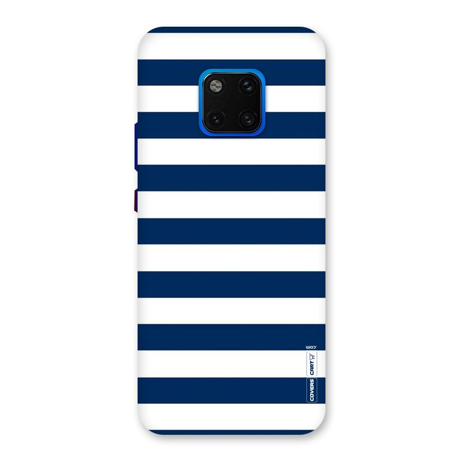 Classic Blue White Stripes Back Case for Huawei Mate 20 Pro
