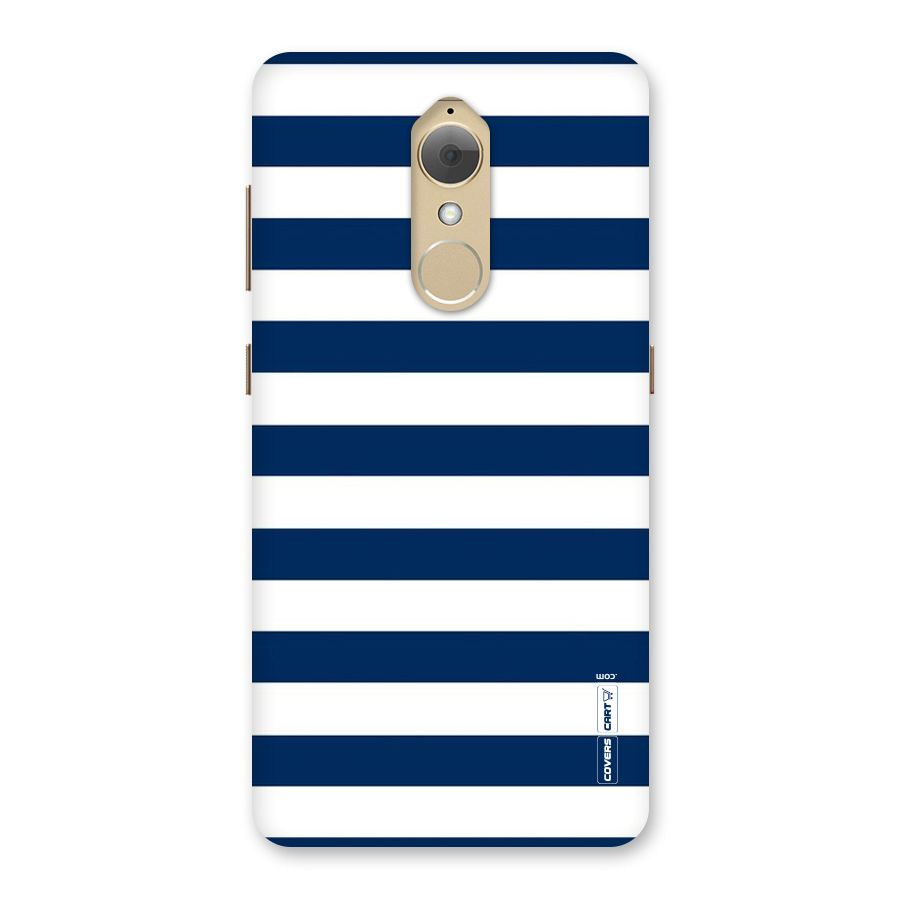 Classic Blue White Stripes Back Case for Lenovo K8