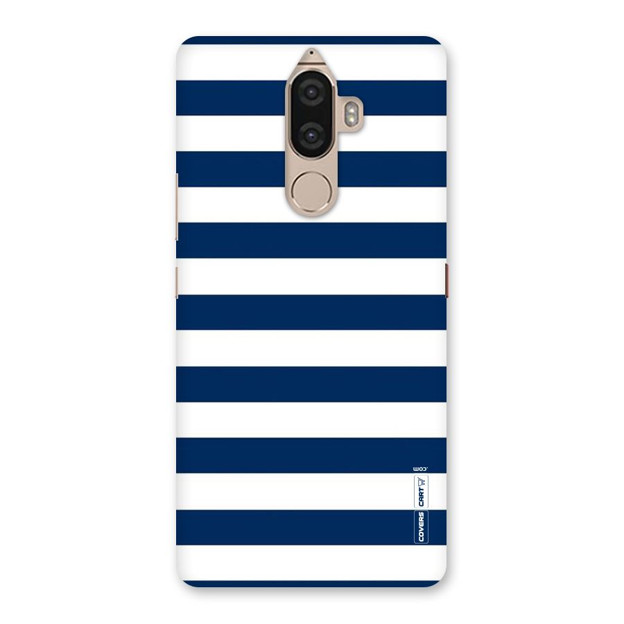 Classic Blue White Stripes Back Case for Lenovo K8 Note