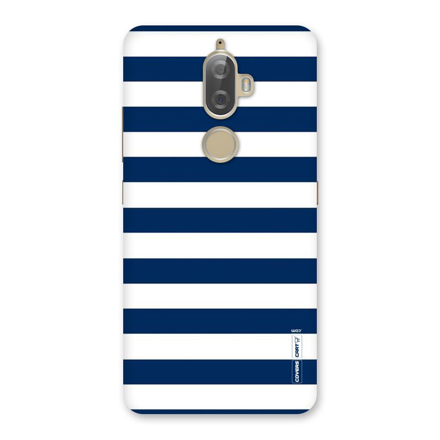 Classic Blue White Stripes Back Case for Lenovo K8 Plus
