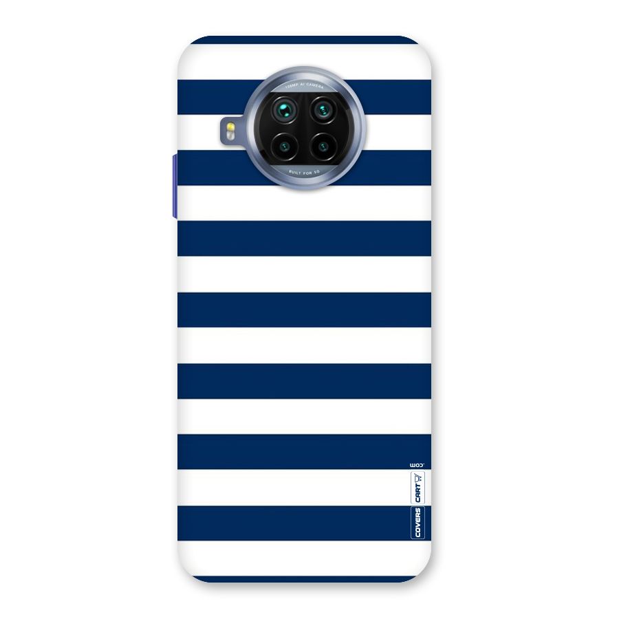 Classic Blue White Stripes Back Case for Mi 10i