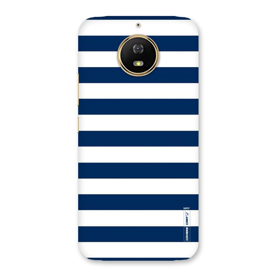 Classic Blue White Stripes Back Case for Moto G5s