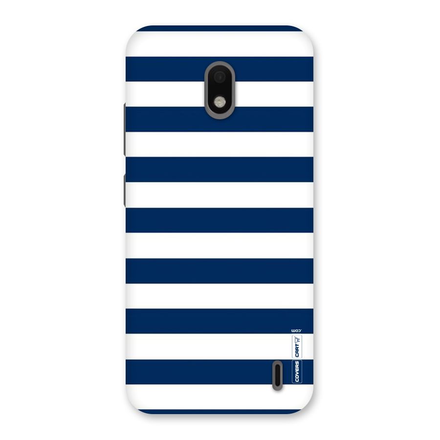 Classic Blue White Stripes Back Case for Nokia 2.2