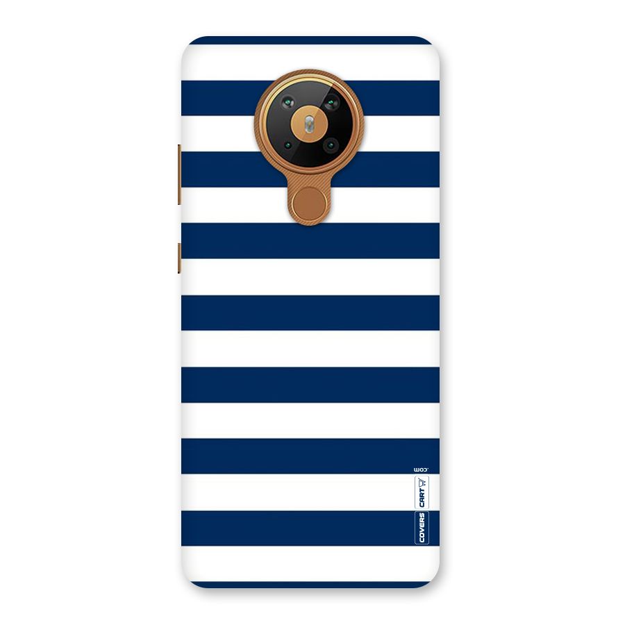 Classic Blue White Stripes Back Case for Nokia 5.3