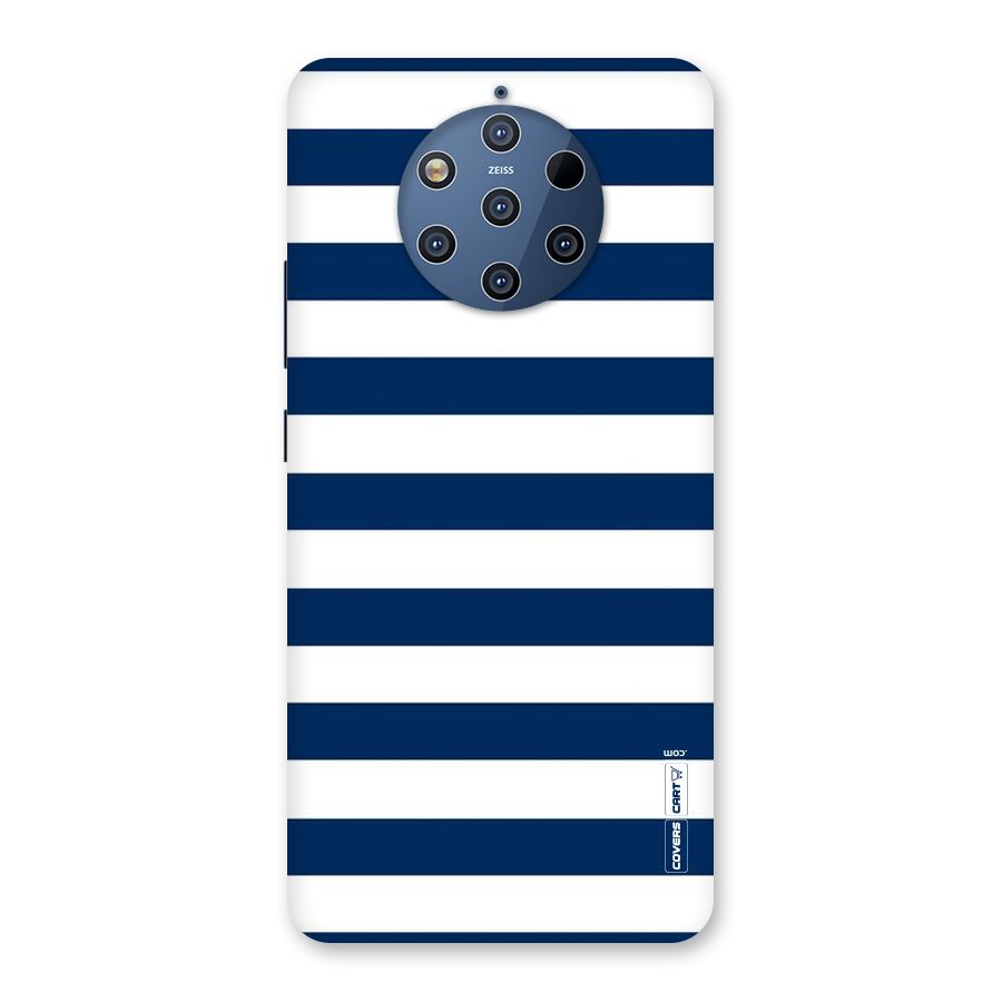 Classic Blue White Stripes Back Case for Nokia 9 PureView